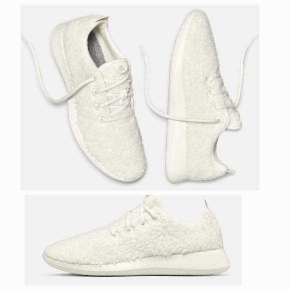 Allbirds Mens' Wool Runner Fluff Running Shoes ~WHITE ~Size 11 **NEW - Picture 2 of 12